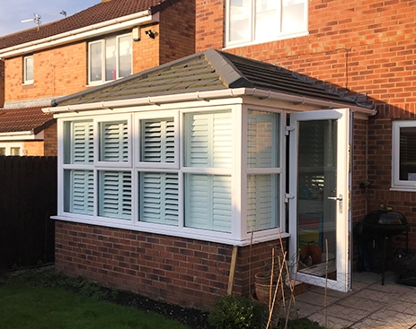 Conservatory by Victoria's Shutters