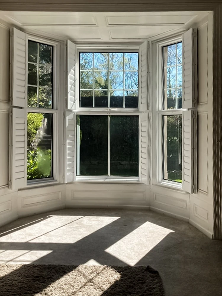 1b hardwood tier on tier window shutters Morpeth