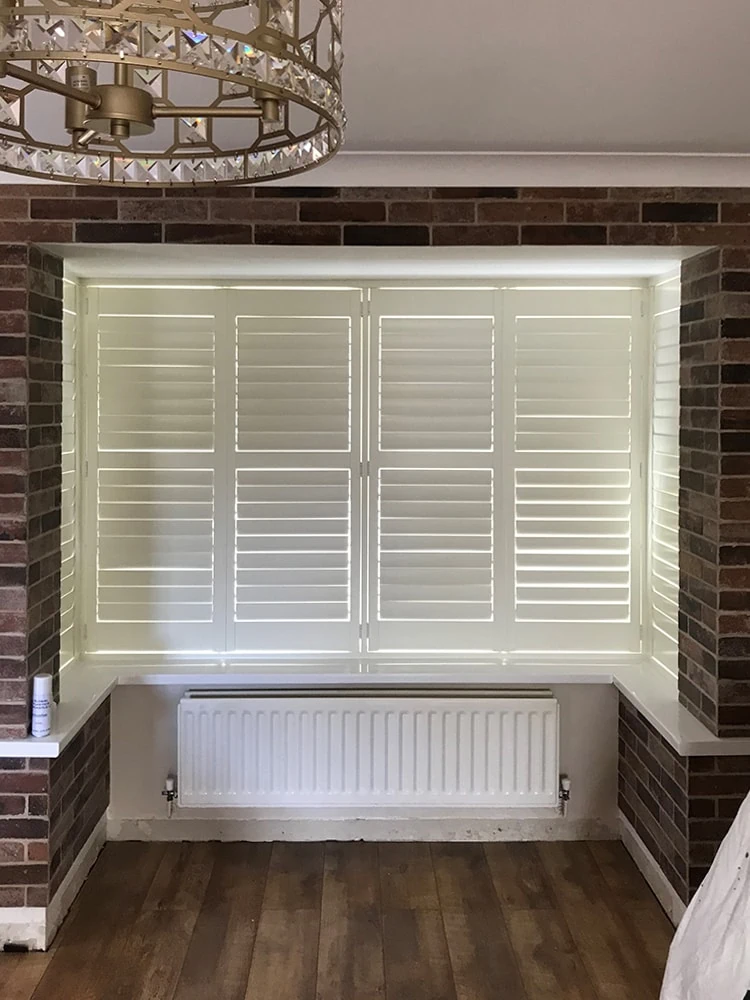 square box bay shutters living room after Hartlepool